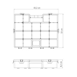 organizador plastico tramontina 17