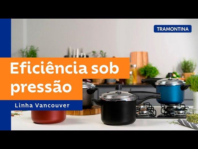 Panela de Pressão Tramontina Vancouver em Alumínio com Revestimento Interno  e Externo Antiaderente Starflon Max Vermelho 20 cm 4,5 L de Qualidade em  Promoção